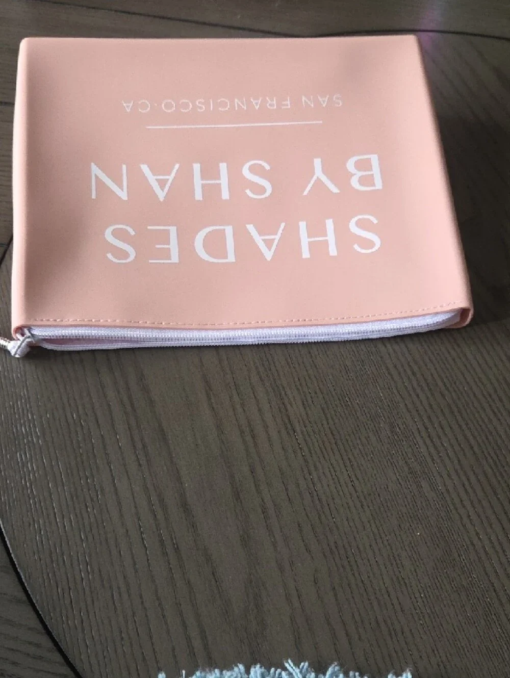 Shades by Shan Pink Cosmetic Pouch with Zip Wristlet